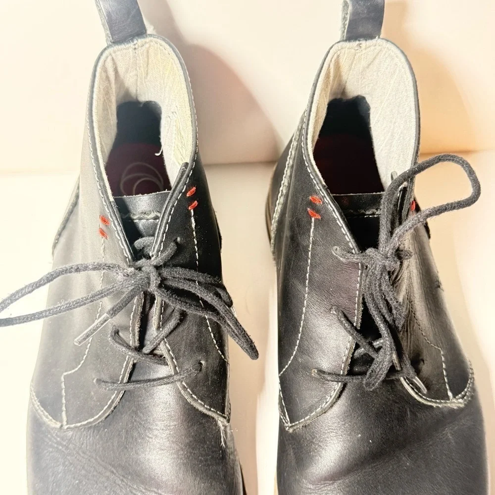 Original Penguin Black Leather Chukka Boots